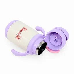 the little bunny hop in style Cute Dino Kids Water Bottle – 400ml Leak-Proof Straw Sipper with Strap & Handles image 3