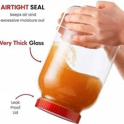 rutvihk Glass Grocery Container - 2000 ml image 2