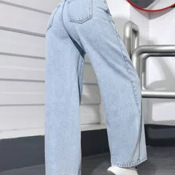 nstrader Women Regular High Rise Blue Jeans image 2
