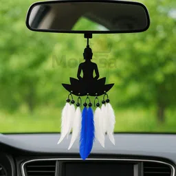 monssa BUDHHA FLOWER Car Hanging for Dashboard Rear View . (Pack of 1) Car Hanging Ornament image 4