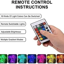 RuHaNest Touch Diamond Crystal Lamp 16 Color RGB Table Lamp Night Lamp Multicolor) Table Lamp image 3