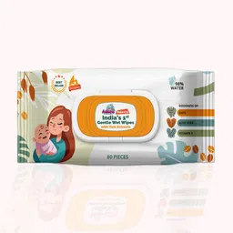 adore India's 1st Baby Gentle Wet Wipes with Oat Extracts with Lid- 98% Water-picture-27