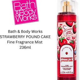 bath & body works STRAWBERRY POUND CAKE Fine Fragrance Mist Body Mist - For Women-picture-32