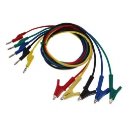 Red 1M Double End Test lead Wire 4mm Banana Plug Alligator Clip Crocodile 15A image 3