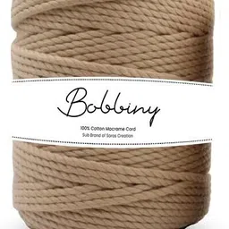 bobbiny 3Ply Twisted Macrame 3mm 50 Meter Cotton Cord/Dori Thread for Macrame DIY-picture-14