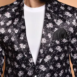 metronaut Men Printed Single Breasted Casual Blazer image 4