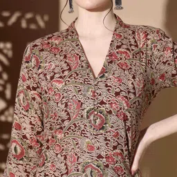 vbuyz Women Pure Cotton Kurta Pant Dupatta Set image 4