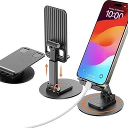 AMS Mobile Phone Stand 360 Degree Rotation Height & Angle Adjustable for & Tablet Mobile Holder-picture-10