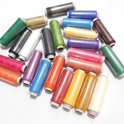 ikis Sewing Kit - 5 in 1-24 Polyester Spool Stitching Thread & Accessory Storage Box / Thread Cutter/Needle/Chalk Sewing Box with Thread Cutter, Chalk, Needle Sewing Kit image 2