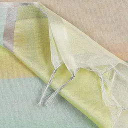 dupatta bazaar Silk Blend Striped Multicolor Women Dupatta image 5