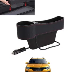 msnp Universal fit Black Seat Side Oragnizer With USB/High Storage For Car-277 Car Side Seat Catcher-picture-23