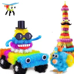 chocozone 300pcs Magic Balls Puff Balls Building Block Toys for 5 Years Old Boys & Girls Block Toys for Kids image 2