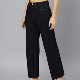 guti Women Flared High Rise Black Jeans image 4