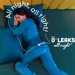 whisper Bindazzz Night Heavy Flow XXL Sanitary Pads - Pack Of 40+4 Sanitary Pad image 2