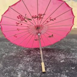 kala stutee Handmade Japanese Wooden Colorful Floral Print Umbrella-picture-26