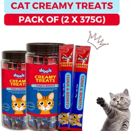 Drools Creamy Cat Treats Tun and Bonito 25 Pcs x 2 Jar, Tuna Cat Treat-picture-10
