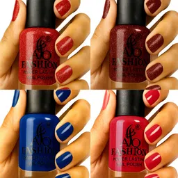 aq fashion Long Lasting quick dry Nail Polish New collection Set A199 Multicolor-picture-40