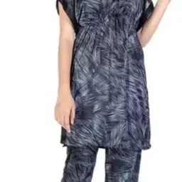 dsiya Women Top & Pyjama Set Black Polka Print image 3