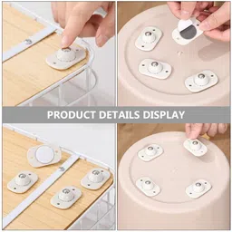 puhbrhy 4 Pc Self Adhesive 360 Degree Mini Swivel Casters Wheels, Universal Wheels at the Bottom of the Storage Box,trash Can, Baby Toys Car, Cloth Bin, Container, Cabinet, Furniture, Wheels to Pull the Heavy Weighted Products Daily Use Rubber Furniture Caster (Pack of4) Tailor Chalk image 5