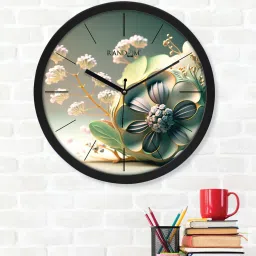 random Tic Toc Multicolour Plastic Wall Clock image 1