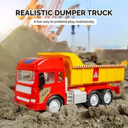 zokato Friction Powered Dumper Truck Toy - Multicolour image 5