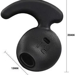 Somapa Soft Silicone Rubber Replacement Medium Size Earbuds Bluetooth Sport Headphones Pack of 10 Pcs Black Silicone replacement In The Ear Headphone Cushion image 2