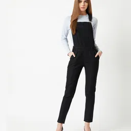 miss chase Women Black Dungaree-picture-12