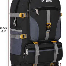 sky spirit Adventure Travel Rucksack & Backpack Combo for Men & Women Rucksack - 70 L image 2