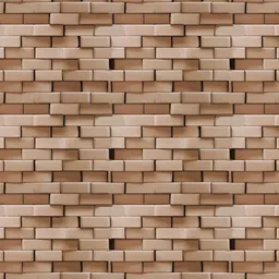 Asian royal Brown & Beige Brick Pattern Print Self Adhesive Wall Sticker image 4