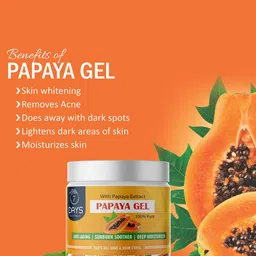 7daysnatural 7 DAYS Papaya Gel With Aloe Vera For Dark Circles - 100g image 4