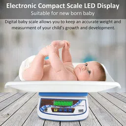 ACU-CHECK Digital Baby Weighing Scale With Tray For Newborn Baby upto 30kg Weight Machine Weighing Scale image 5