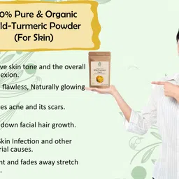 h nat Wild turmeric powder | Kasturi turmeric | kasturi haldi powder for Glowing Skin image 3