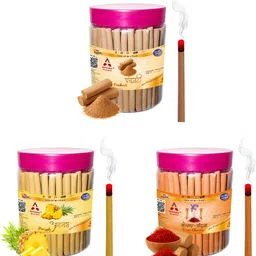 aereoday Panchvati, Pineapple & Kesar Chandan Dhoop Stick 450 g (150+150+150) Fragrance Panchvati, Pineapple, Kesar Chandan-picture-45