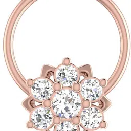 avsar Netra 18kt Diamond Rose Gold Nose Wire-image-43