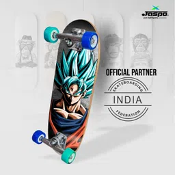 jaspo Bolt Canadian Maple 7-Layer Skateboard Complete Fully Assembled 22 inch x 8 inch Skateboard image 3