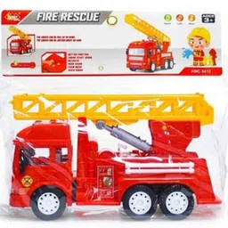 ruby Fire Truck big size with light and music ( Multi color ) image 3