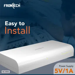 Frontech Fast Ethernet Switch | 10/100 Mbps | Plug & Play | Desktop/Wall-Mountable | 8 Ports 10 Mbps Smart Network Switch image 5
