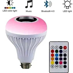 vespa led Bulb with Bluetooth Speaker RGB Changing Color Lamp Built-in Audio Speaker with Remote Control for Home | Bedroom | Party Decoration Dual Disco Ball image 2