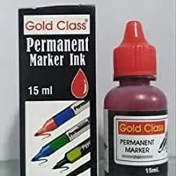 goldclass Permanent Marker Ink(15ml)-Pack of 10(Red) 15 ml Marker Refill-picture-26