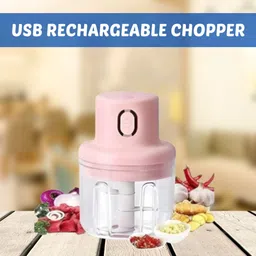 guggu Chopper (Electric Rechargeable Chopper) for Kitchen Vegetable Garlic Onion W468 Electric Vegetable & Fruit Chopper-picture-10