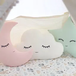 kashish gift gallery Stuffed Moon Star Cloud Pillows For kids - 30 cm (Multicolor) - 30 cm image 4