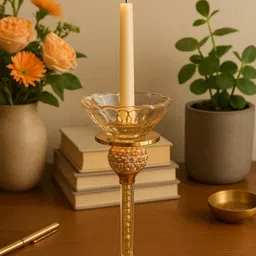 fideo Crystal Candle Holder for Elegant Home & Office Decor Crystal Candle Holder-picture-16