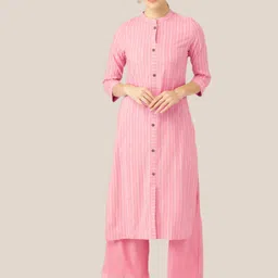 madarwa Women Cotton Blend Kurta Palazzo Set-picture-30