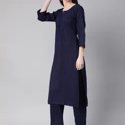 Shaily Striped Regular Kurta with Trouser image 3