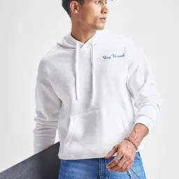 highlander Men Full Sleeve Solid Hooded Sweatshirt image 2