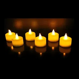 pleasing forest PR Online 06 Pcs Plastic LED Tea Light Candle image 4