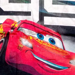 Disney Kids Black & Red Printed Cotton 350 GSM Bath Towel With Hoods image 2