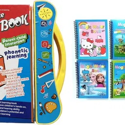 Kids Combo: 1Pc Study Book & 1Pc Magic Water Drawing Book (Design May Vary)-image-23
