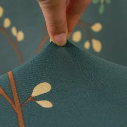 HOUSE OF QUIRK Teal 1-Seater Stretchable Non-Slip Sofa Slipcover image 4