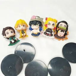 funfob Demon Slayer Action Figures | Mini Size | Height 4.5cm Zenitsu Set of 5 Figures image 4
